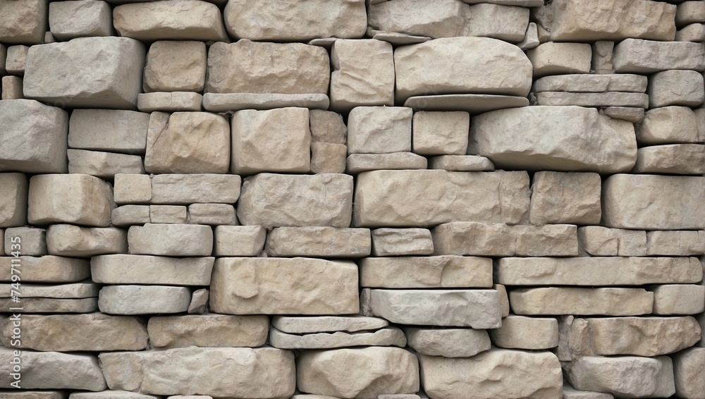 Fototapeta premium Textured Stone Wall Background. AI Generated 