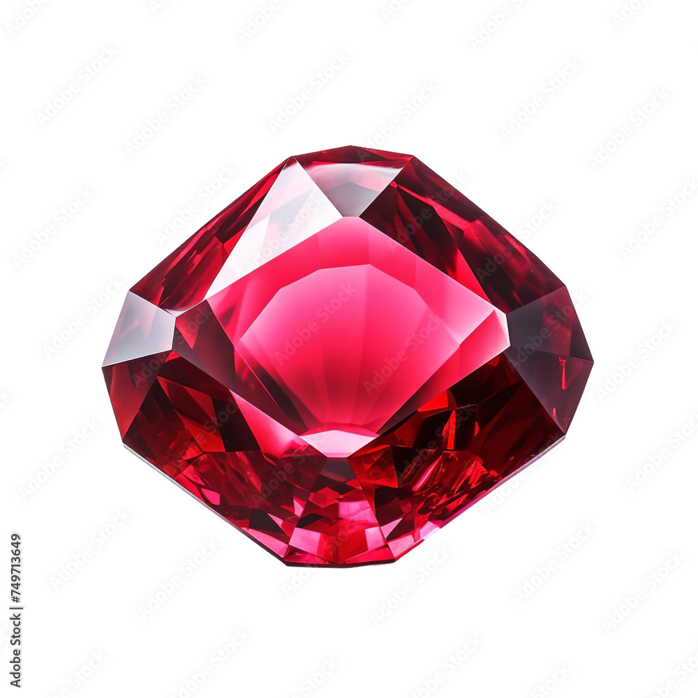 Magnificent Radiant Ruby isolated on white background
Magnificent Radiant Ruby isolated on white background