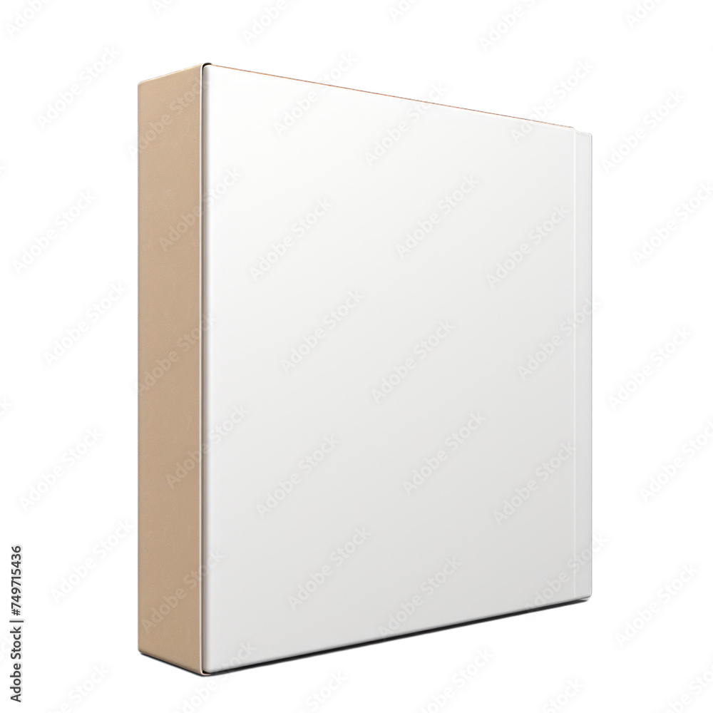 Blank cardboard software CD case isolated on transparent background, png Blank cardboard software CD case isolated on transparent background, png