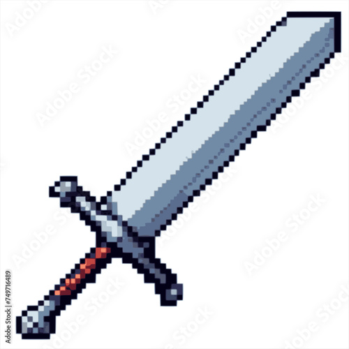 pixelation of sword 