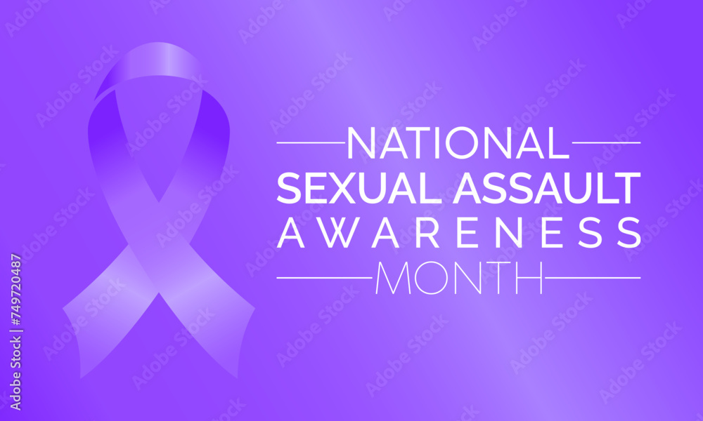 National Sexual Assault Awareness Month Observed every year of April, Vector banner, flyer, poster and social medial template design. National Sexual Assault Awareness Month Observed every year of April, Vector banner, flyer, poster and social medial template design.