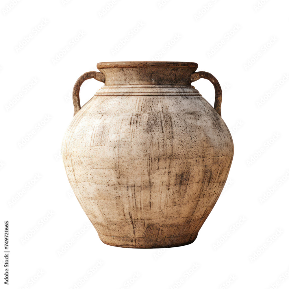 Rustic pot Isolated on transparent background