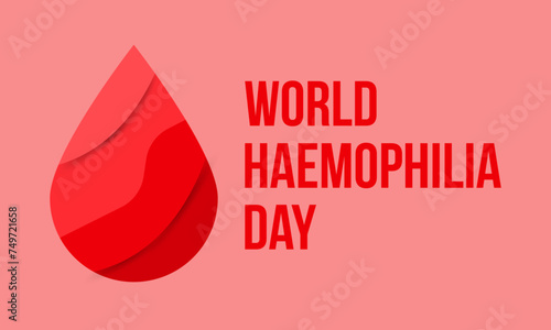 World Hemophilia Day Observed every year of April 17, Vector banner, flyer, poster and social medial template design.
