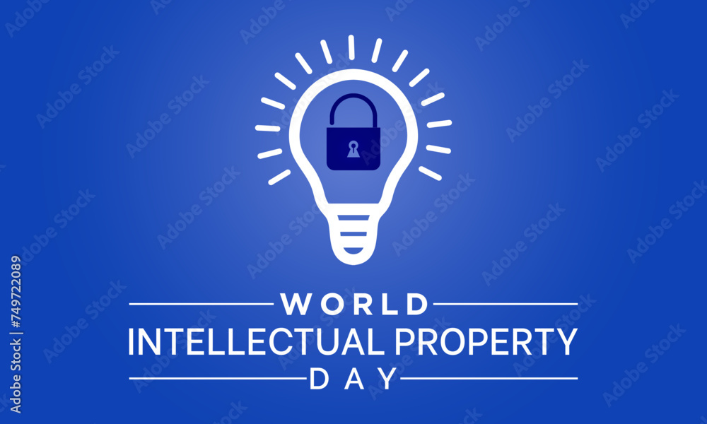 World Intellectual Property Day Observed every year of April 26, Vector banner, flyer, poster and social medial template design. World Intellectual Property Day Observed every year of April 26, Vector banner, flyer, poster and social medial template design.