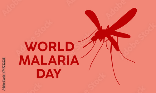 World Malaria Day Observed every year of April 25, Vector banner, flyer, poster and social medial template design.