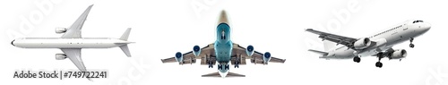 Collection of PNG. Airplane boing isolated on a transparent background. photo