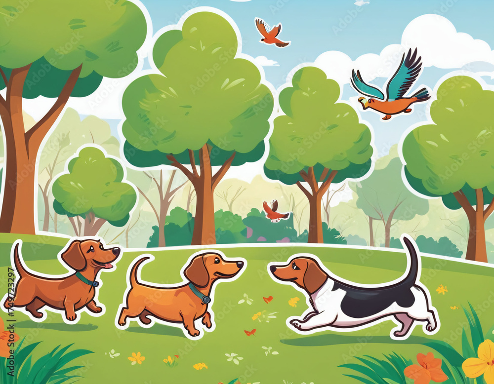 Fototapeta premium dog , dachshund