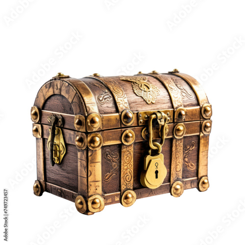 Treasure box Isolated on transparent background