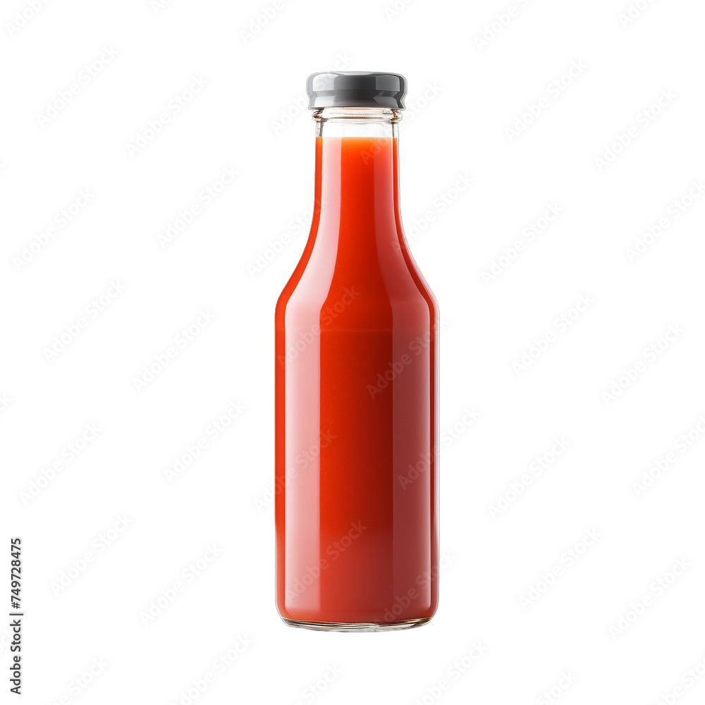 A blank glass hot sauce bottle isolated on transparent background, png ...