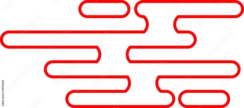 Chinese Clouds Outline Chinese Clouds Outline