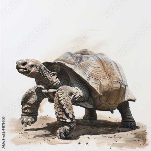 tortoise isolated on white background