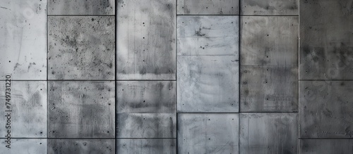 A visually striking wall made up of concrete blocks. The textured surface of the wall creates an abstract backdrop, adding depth and interest to the scene.