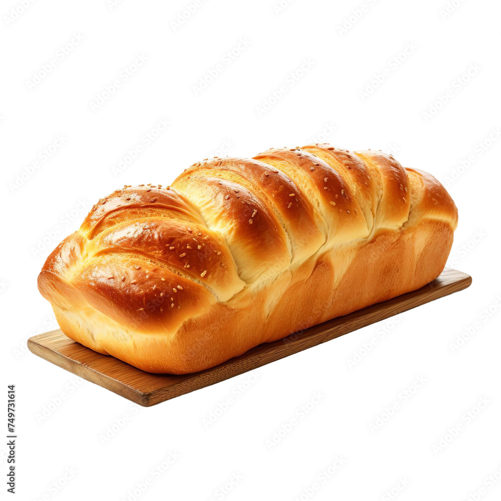 Fresh Tangzhong Bread isolated on white background Fresh Tangzhong Bread isolated on white background