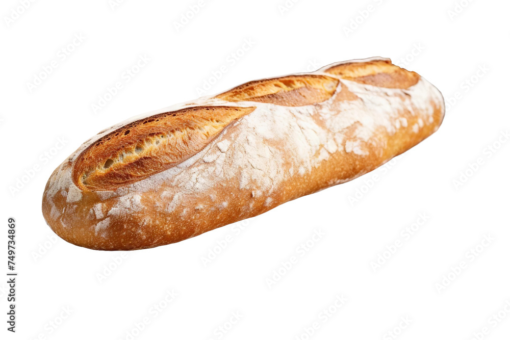 Fresh Thunders Bread isolated on white background Fresh Thunders Bread isolated on white background