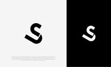 LS or SL initial letter logo vector design