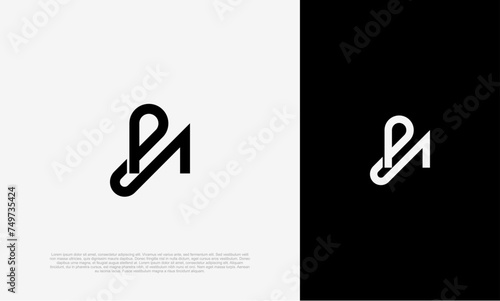 Fényképezés PN initial letter logo vector design