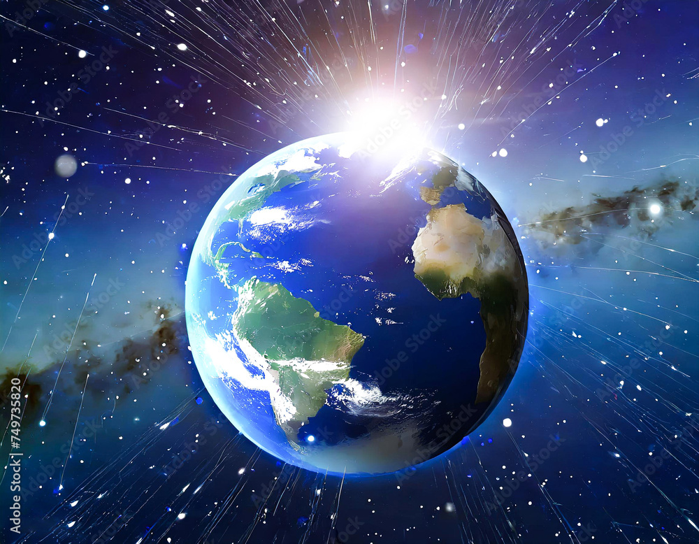 Obraz premium Earth Hour Global Background Photo