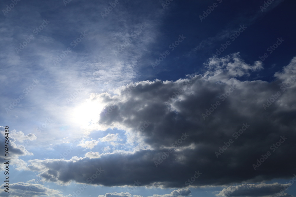 Obraz premium 夏の青空と雲