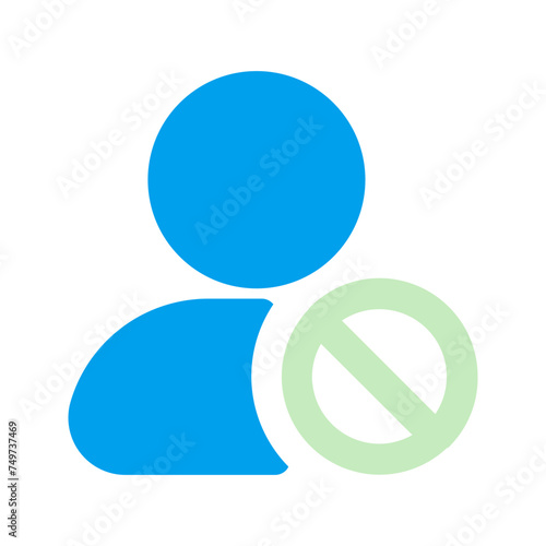 block user Duo tone icon
