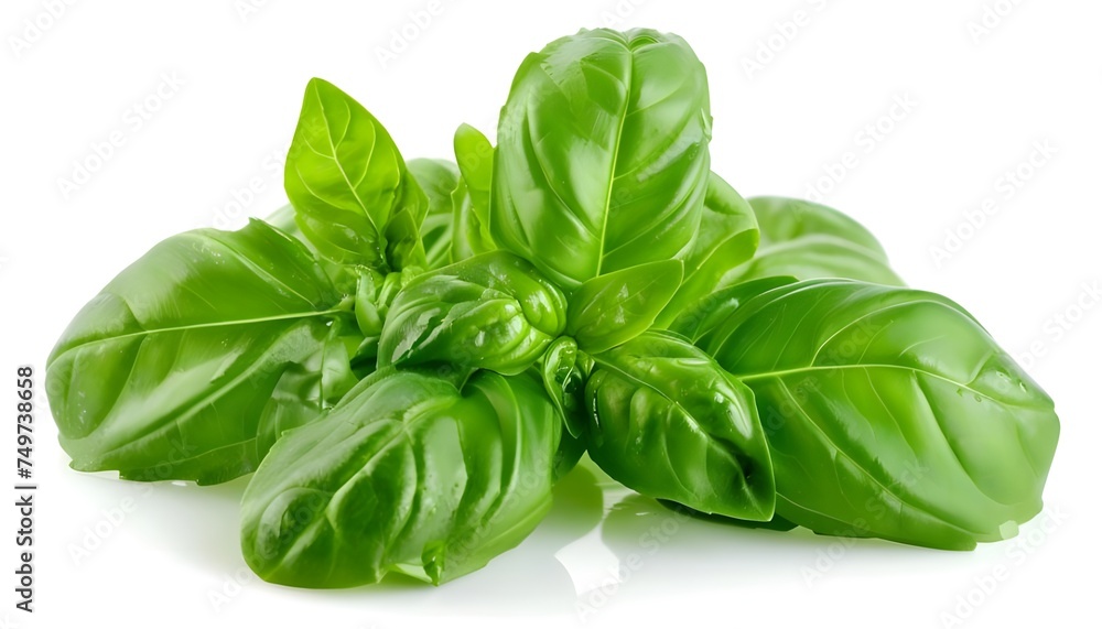 fresh basil leaves isolated fresh basil leaves isolated