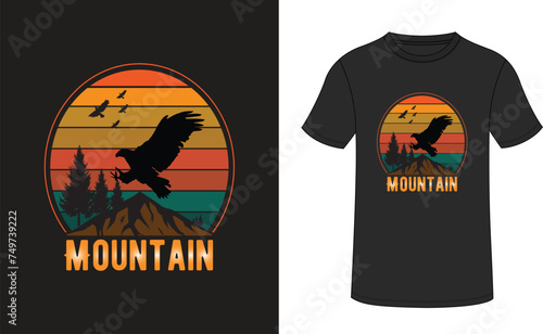 Mountain scenary t shirt design