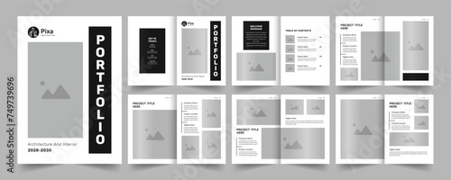 Architecture portfolio design or interior portfolio template