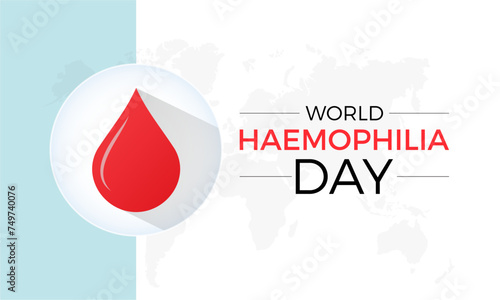 World Hemophilia Day Observed every year of April 17, Vector banner, flyer, poster and social medial template design.