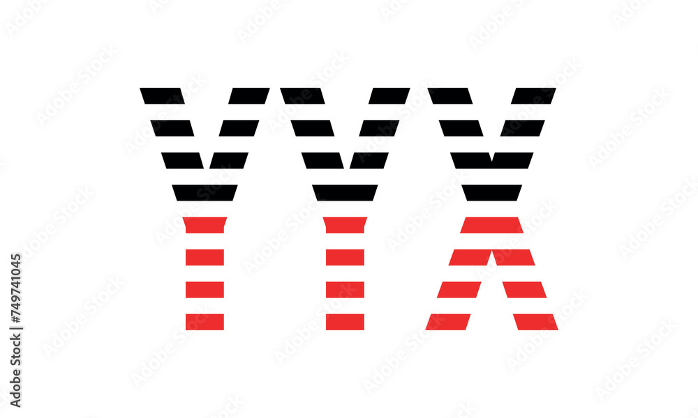 Obraz premium YYX three initial letter iconic line negative space minimal logo design vector template. monogram, abstract, wordmark, business, typography, minimalist, brand, company, flat, modern, unique, simple