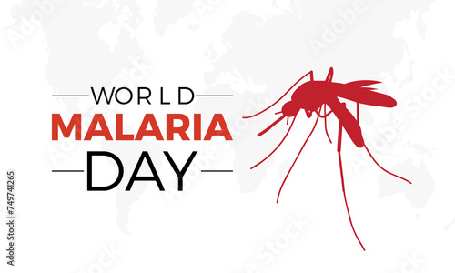 World Malaria Day Observed every year of April 25, Vector banner, flyer, poster and social medial template design.