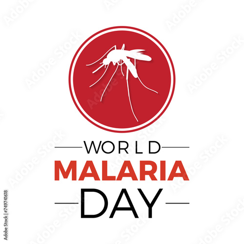 World Malaria Day Observed every year of April 25, Vector banner, flyer, poster and social medial template design.