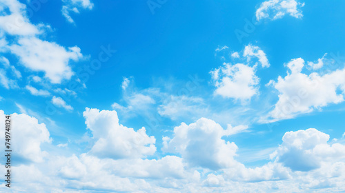 青空と白い雲　Generative AI