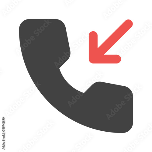 incoming call Flat icon