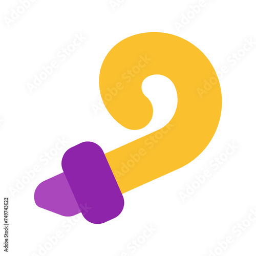 party blower Flat icon