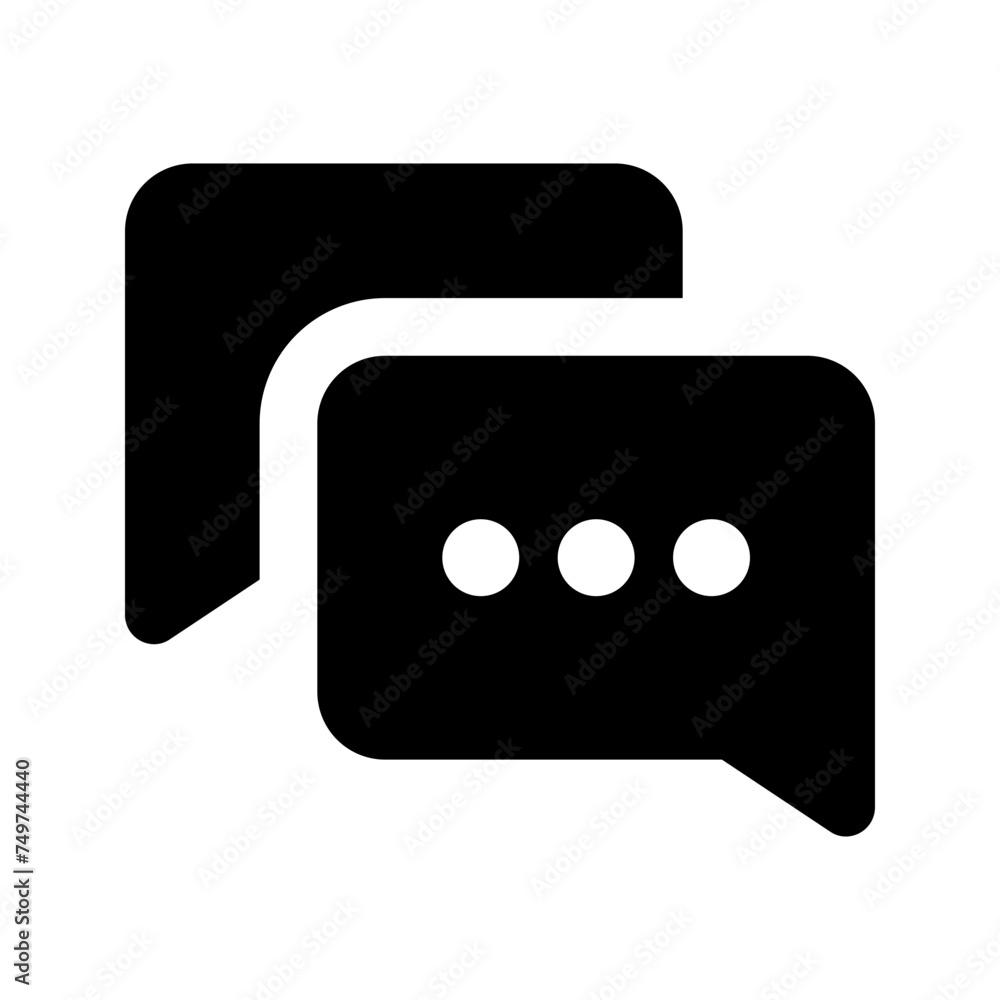 chat glyph icon