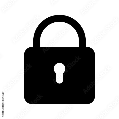 lock glyph icon
