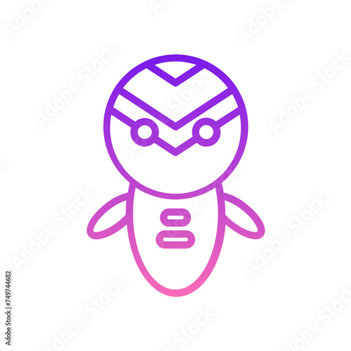 Robot Gradient Linear Style