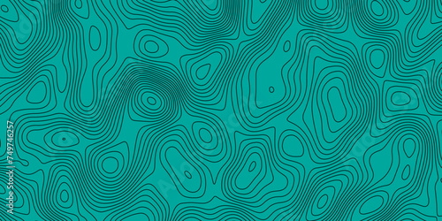 Natural printing illustrations of maps. Topographic Map in Contour Line Light Topographic green-block color background from Ocean toper Line topography map contour background, geographic grid. photo