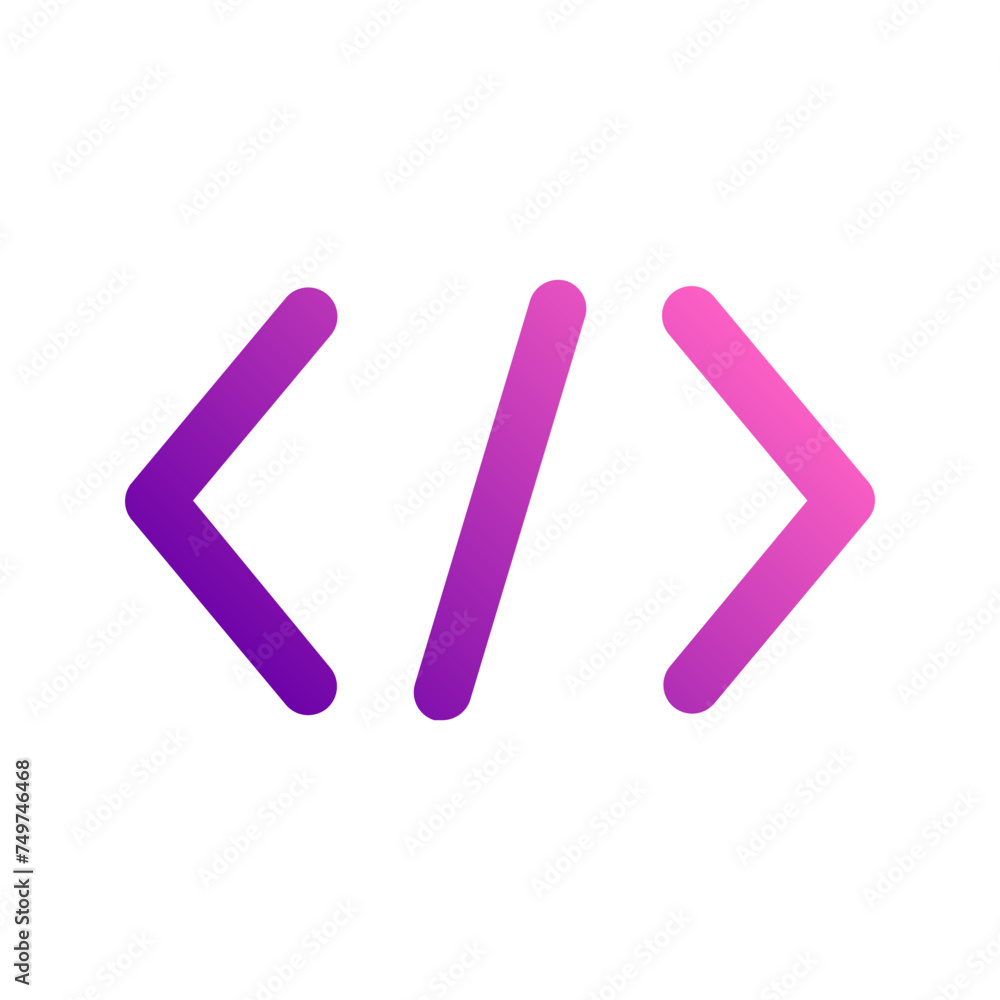 coding gradient icon coding gradient icon