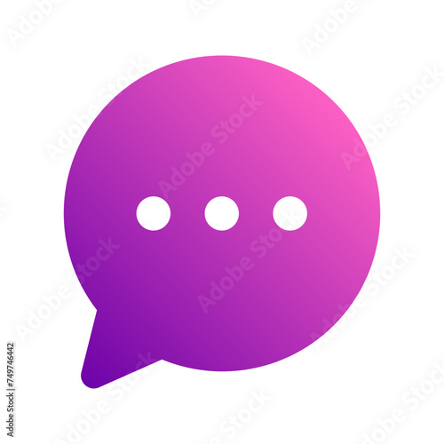 chat bubble gradient icon
