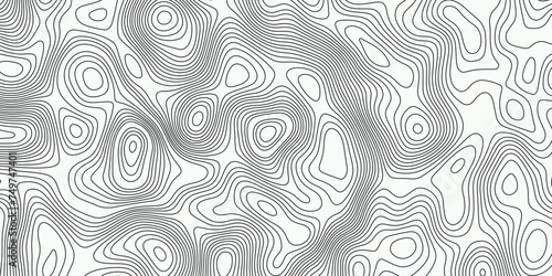 Natural printing illustrations of maps. Topographic Map in Contour Line Light Topographic Black-white background from Ocean toper Line topography map contour background, geographic grid.