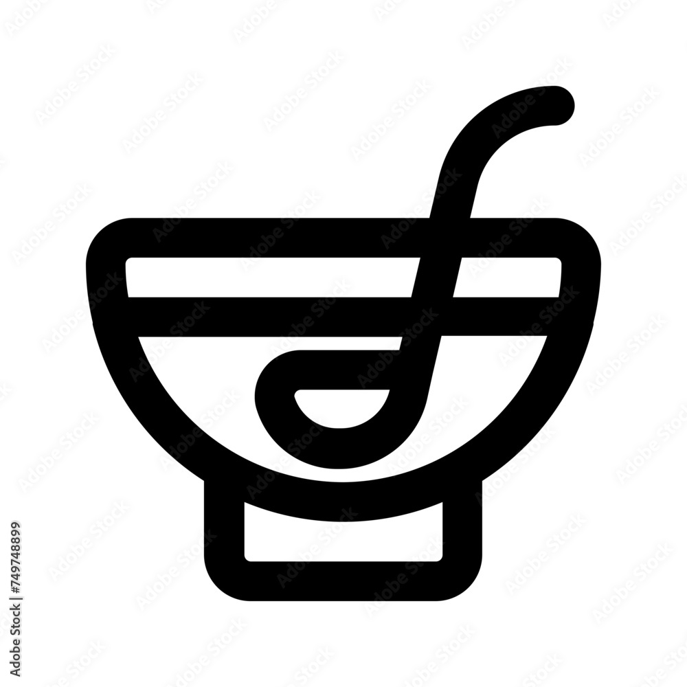 punch bowl line icon punch bowl line icon