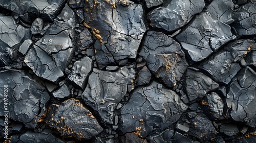 The background image features an ultra-realistic volcanic rock pattern, capturing the rugged texture and organic details of volcanic formations.