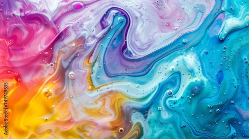 An enchanting fluid art pai...