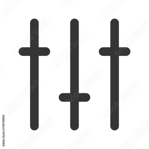 equalizer outline color icon