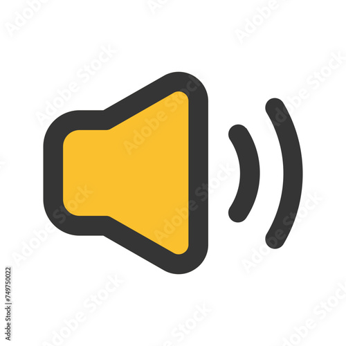 volume outline color icon