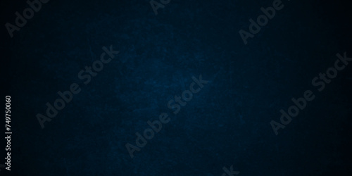 Grunge abstract Elegant dark solid blue background with elegant border and used for blue wall , a versatile backdrop for website banners, social media posts. Abstract rough blue grunge backdrop. photo