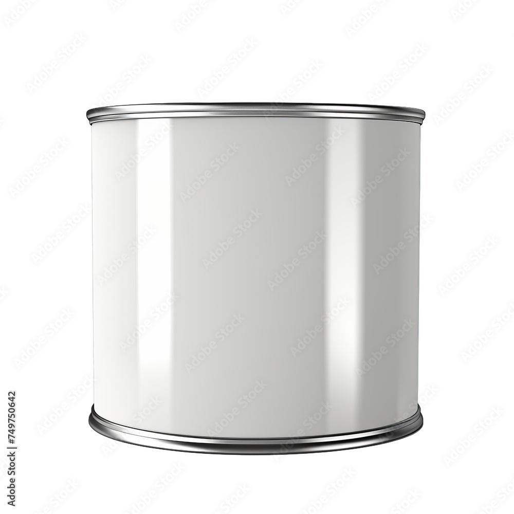 A blank metal paint can isolated on transparent background, png A blank metal paint can isolated on transparent background, png