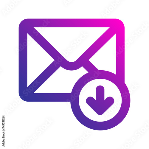 inbox gradient icon