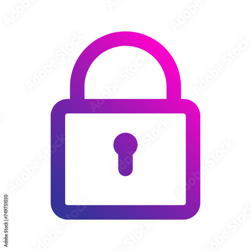 lock gradient icon