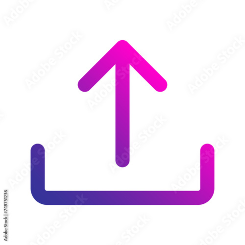 upload gradient icon